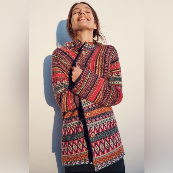 Anthropologie Moth Livia Intarsia Cardigan - Picture 10 of 11